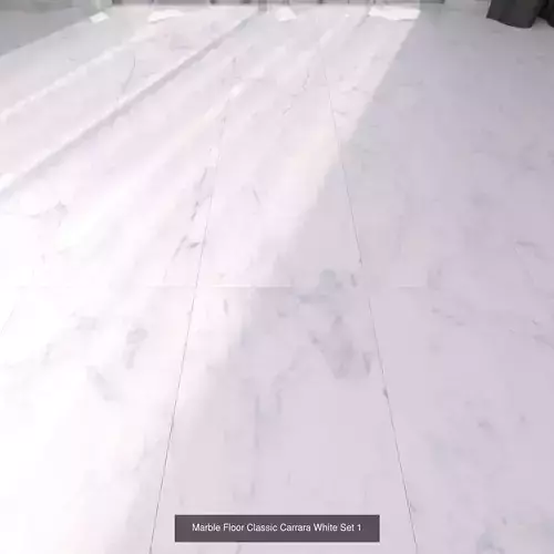 Marble Floor Classic Carrara White Set  Texture