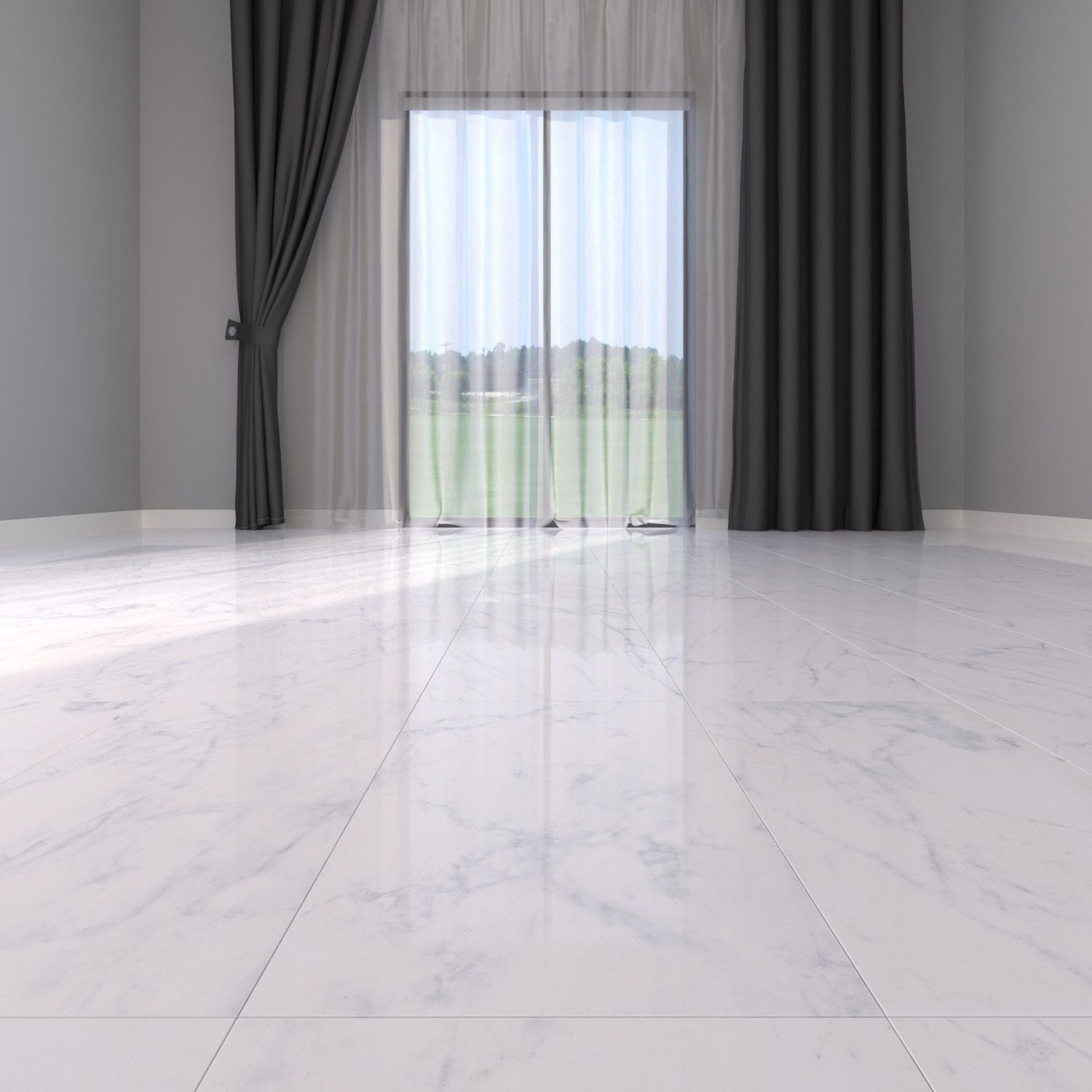 Marble Floor Classic Carrara White Set  Texture_4