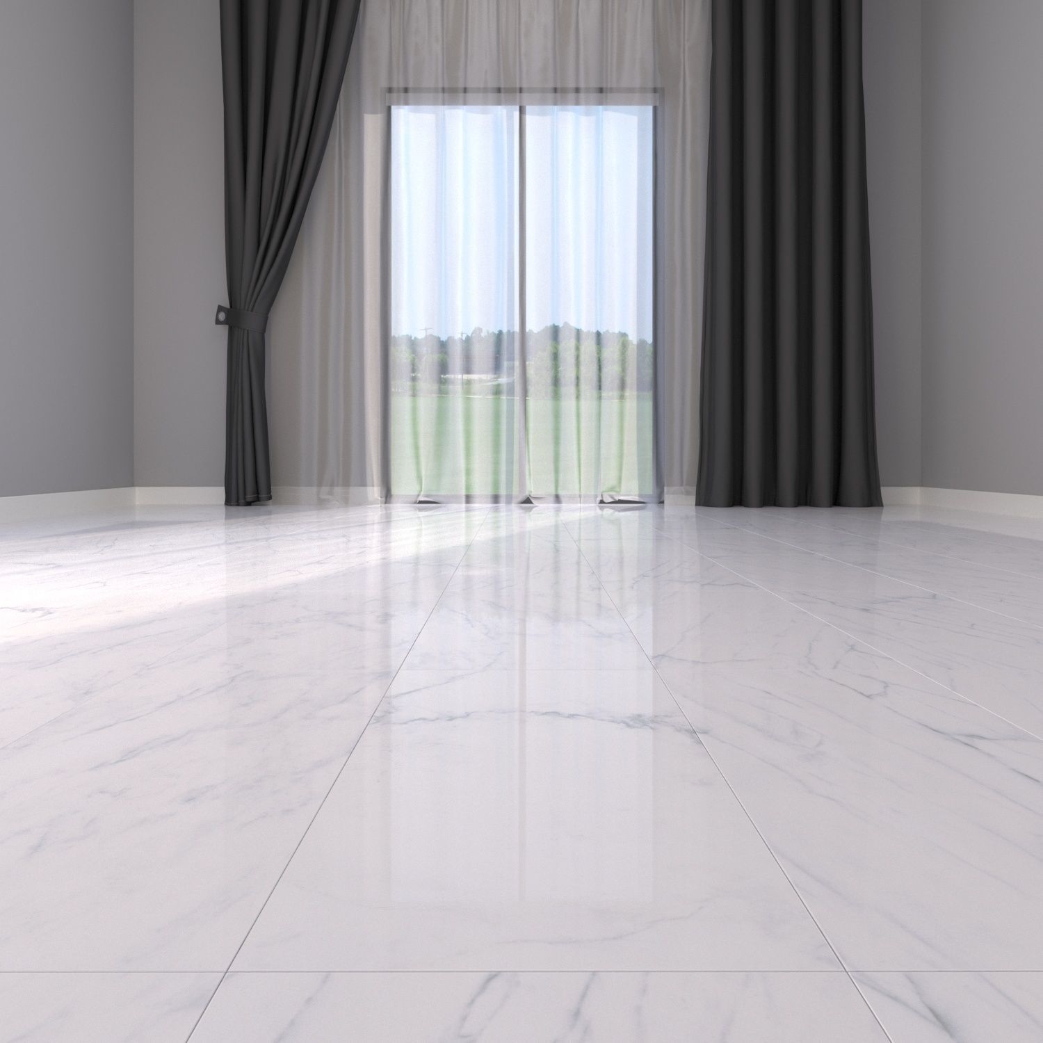 Marble Floor Classic Carrara White Set  Texture_5