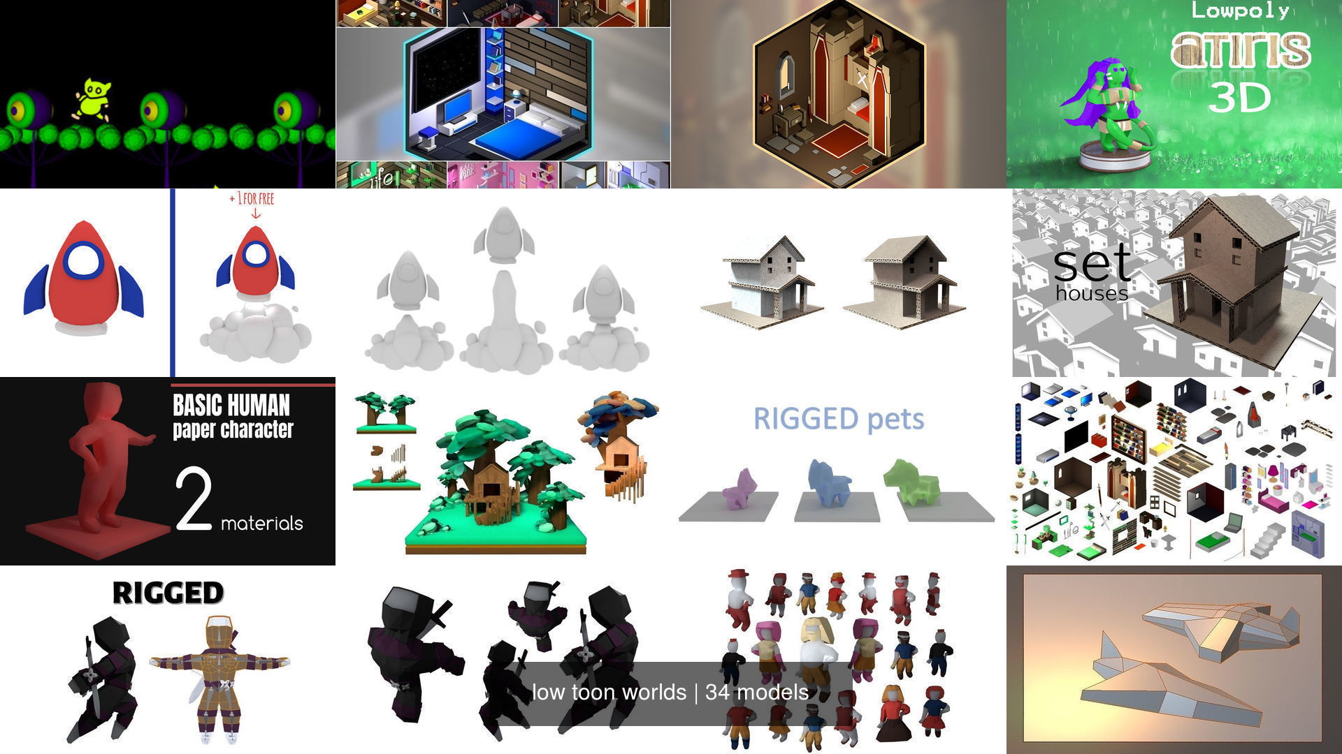 low toon worlds 3D Model Collection_2