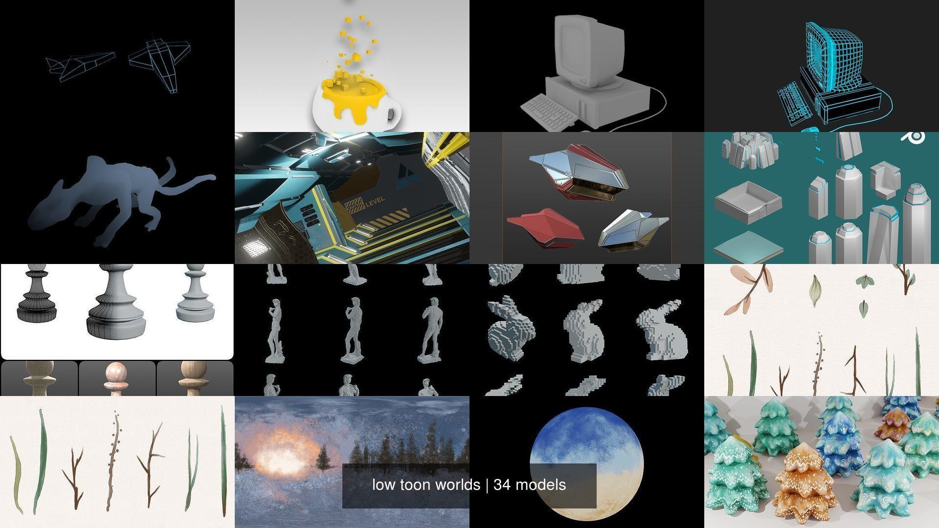 low toon worlds 3D Model Collection_14