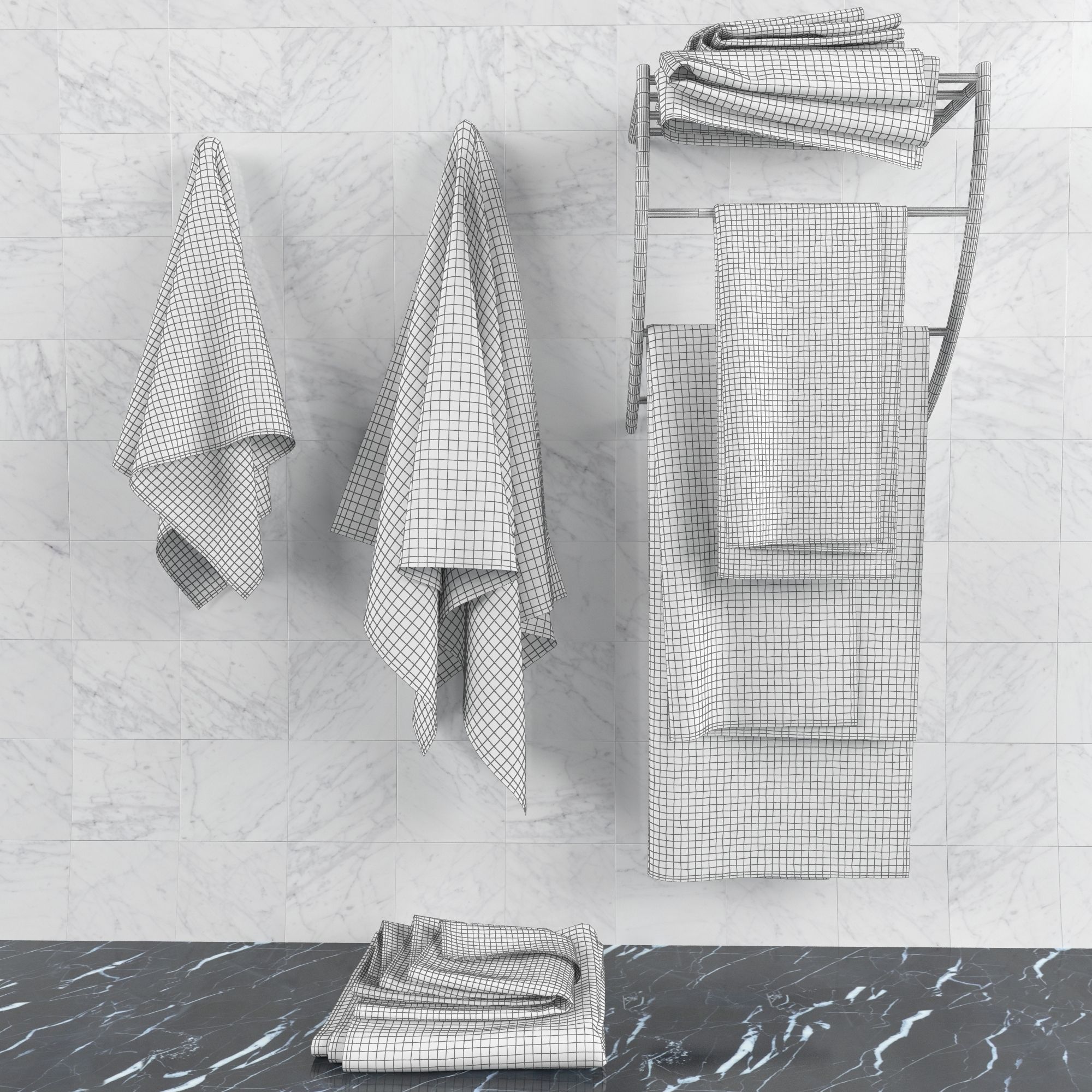 Towels 3D model_5