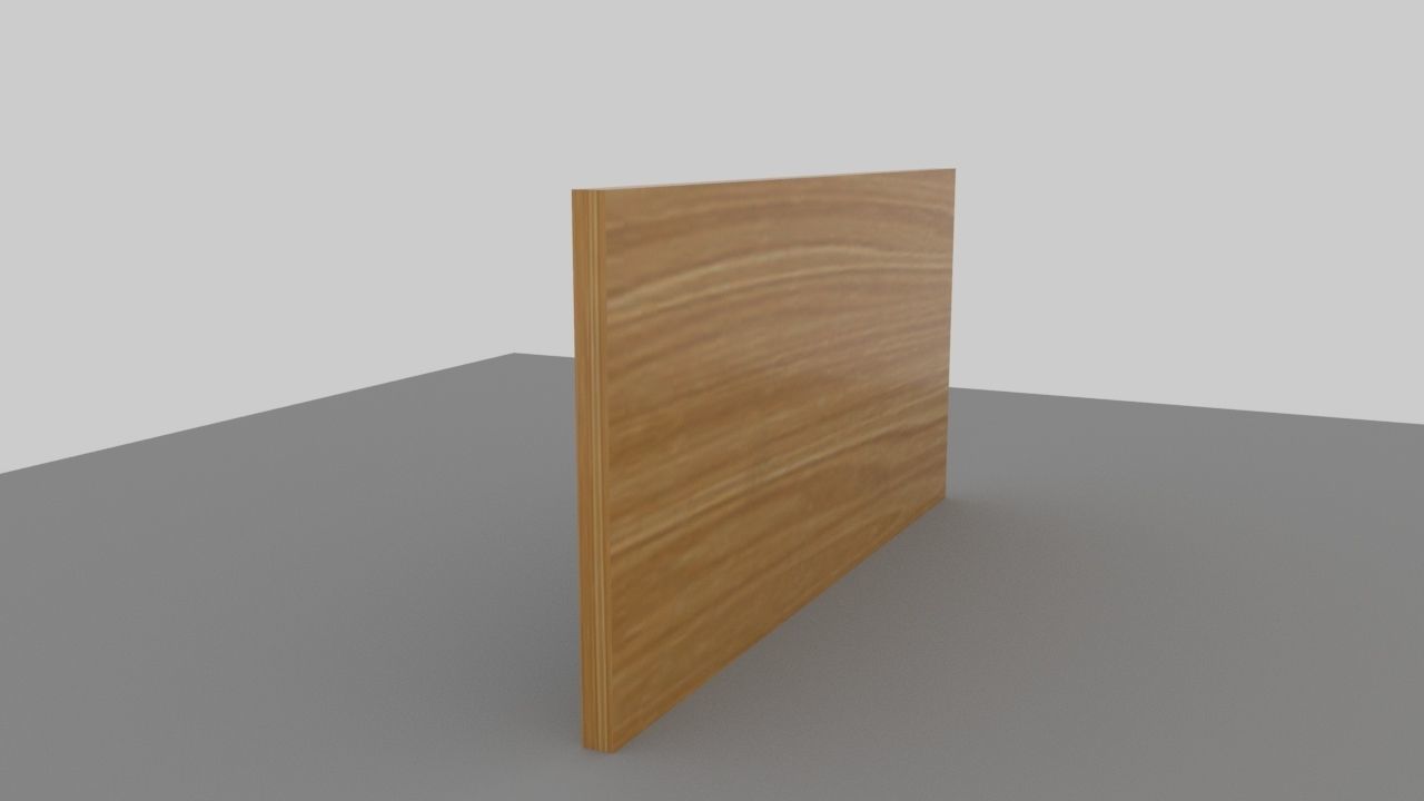 Menu board Low-poly 3D model_3