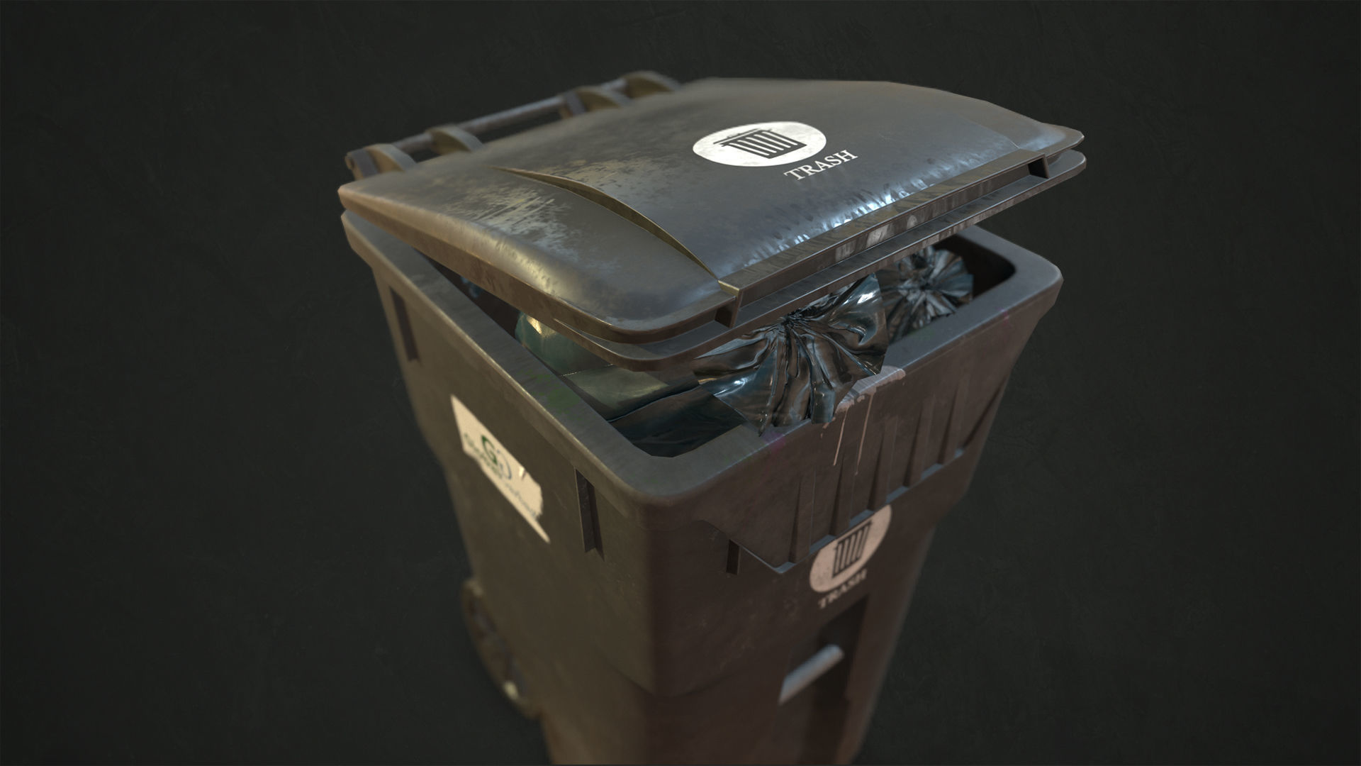 Urban Trash Pack Vol 2 Low-poly 3D model_13