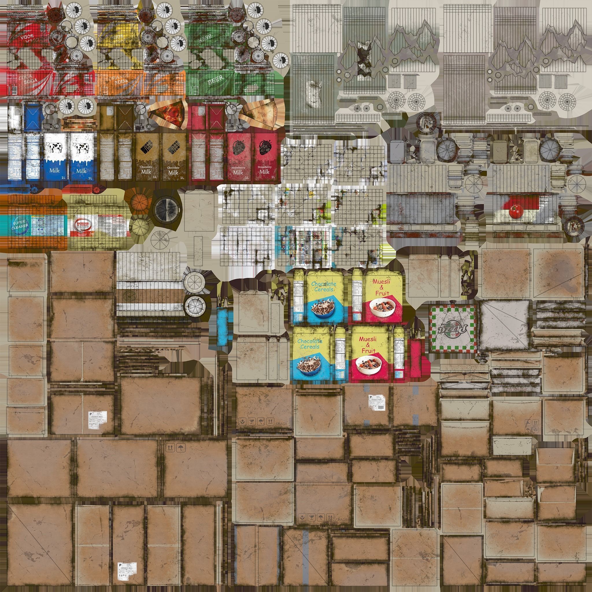 Urban Trash Pack Vol 2 Low-poly 3D model_17