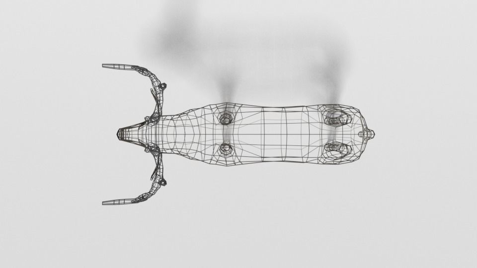 Low Poly Cartoon White-tailed Deer Low-poly 3D model_17