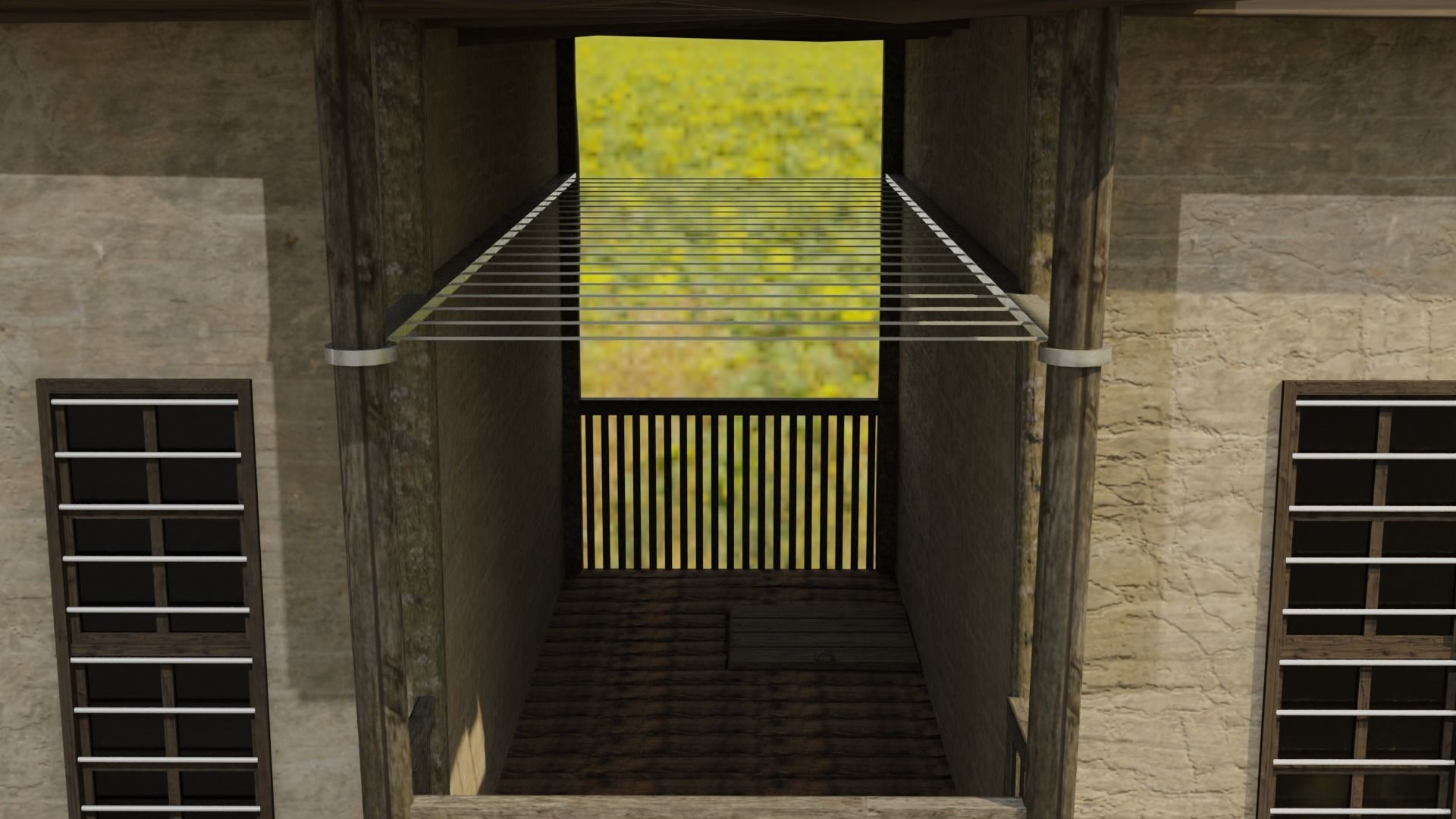 House old in philippines Low-poly 3D model_1