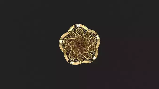 AR-TRK-Z078 gold flower