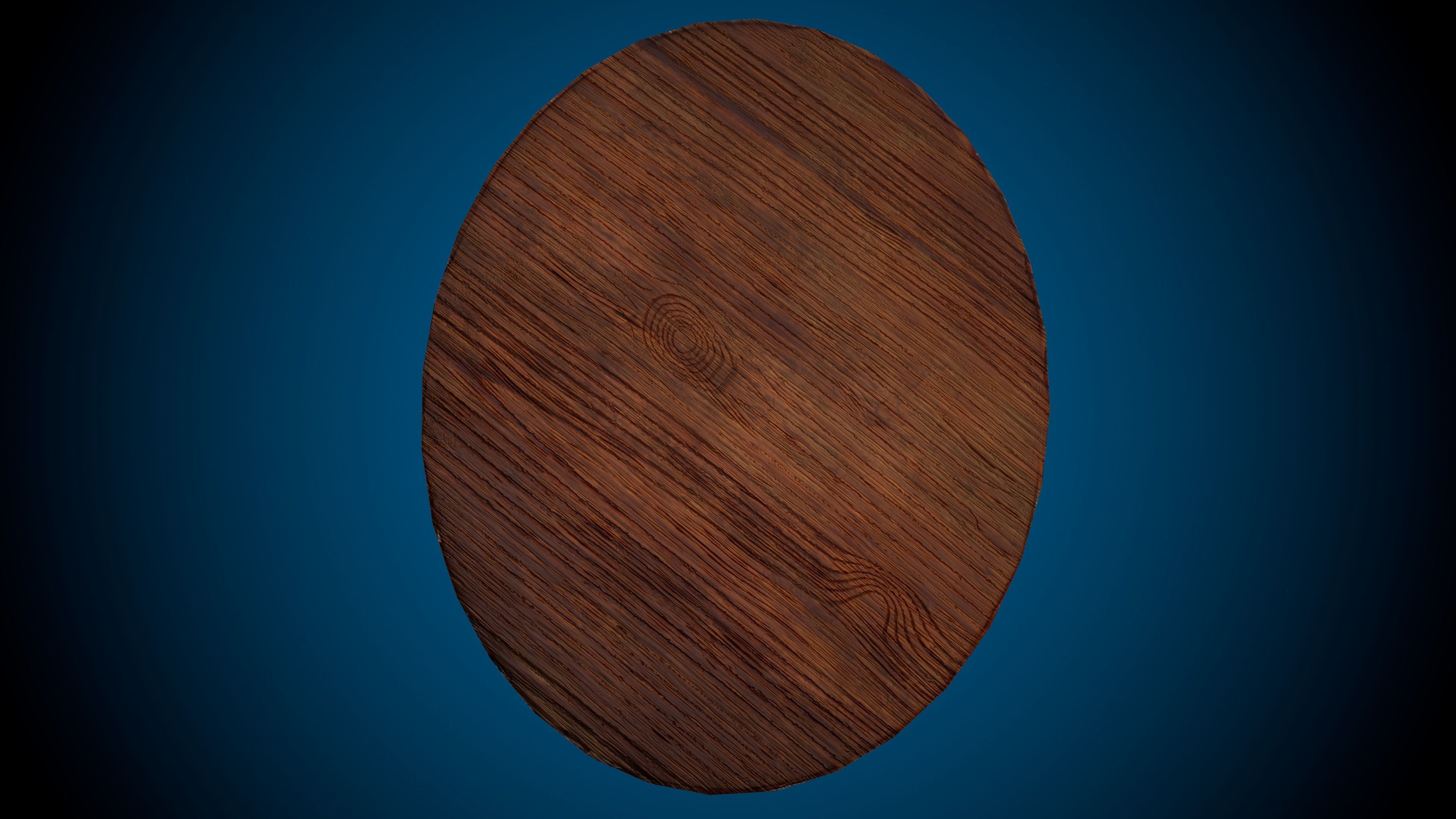 Lion Head -Wooden Relief Low-poly 3D model_5