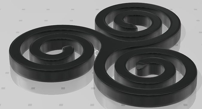 Teen Wolf spiral 3D print model