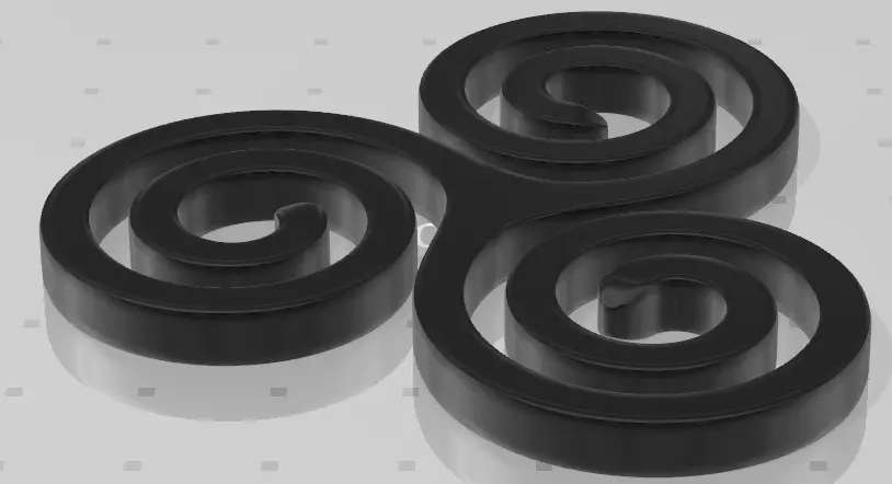 Teen Wolf spiral 3D print model_0