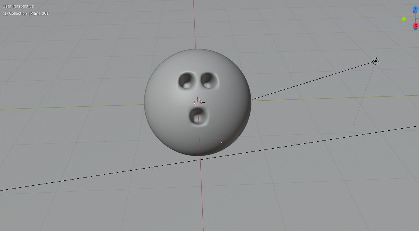 Bowling ball Fire Tracer 3D model_3