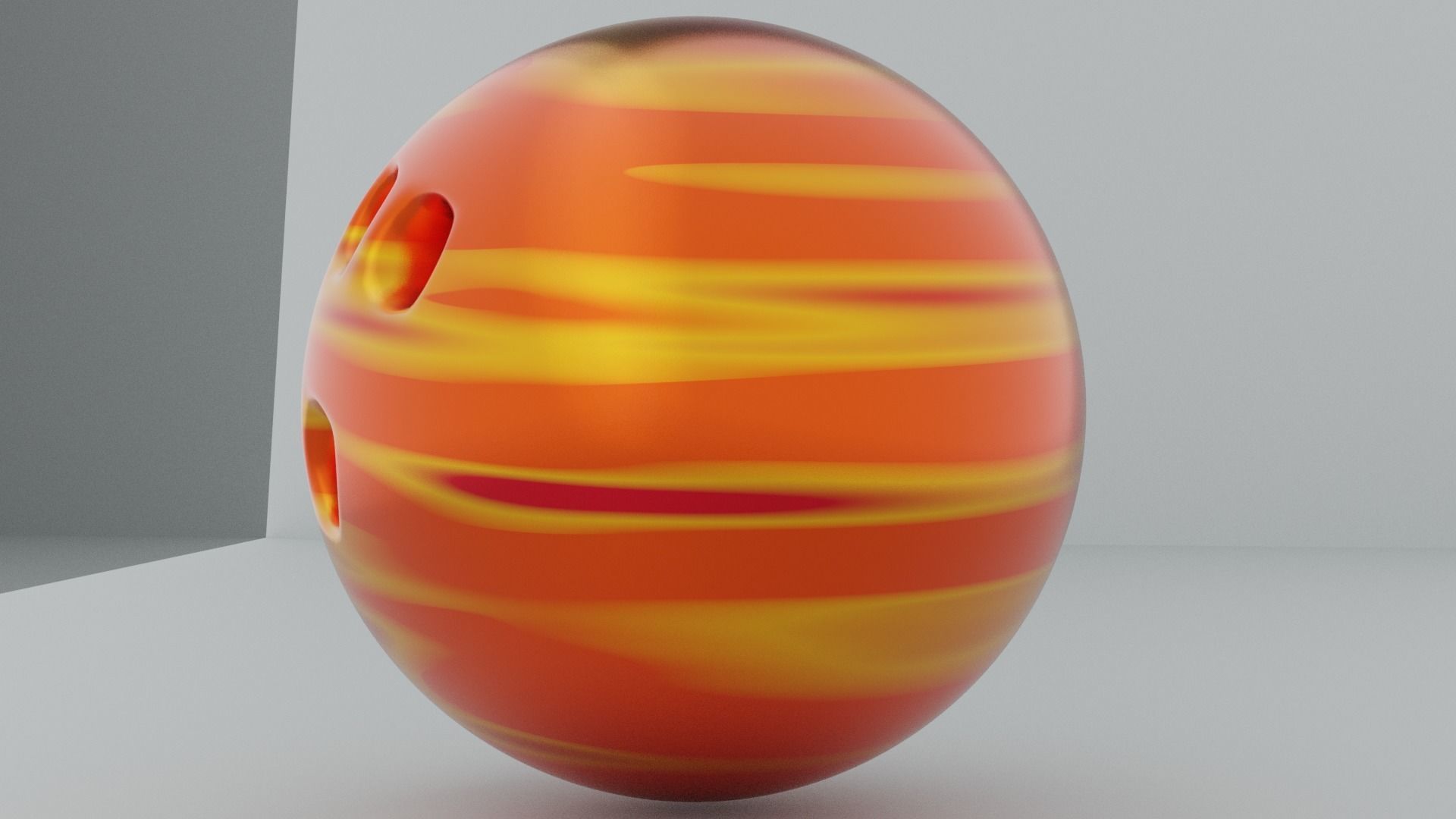 Bowling ball Fire Tracer 3D model_2