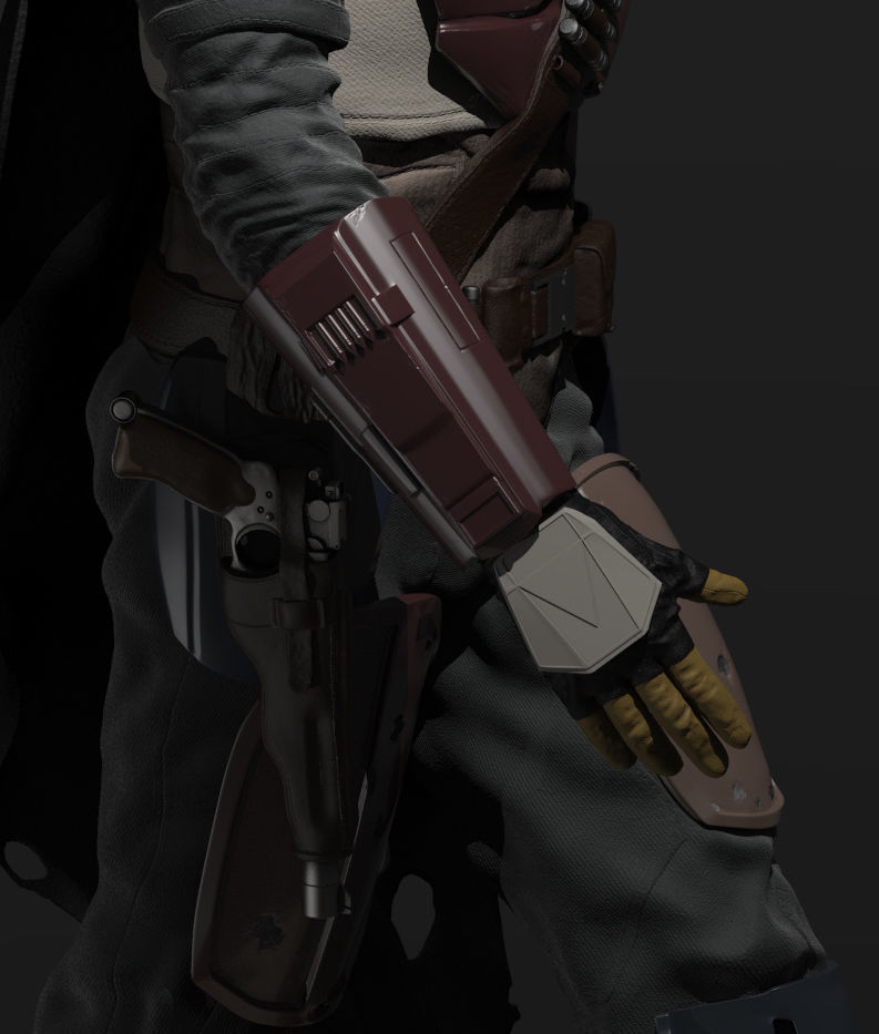 The Mandalorian Figure - 1-6th Scale 3D print model_8