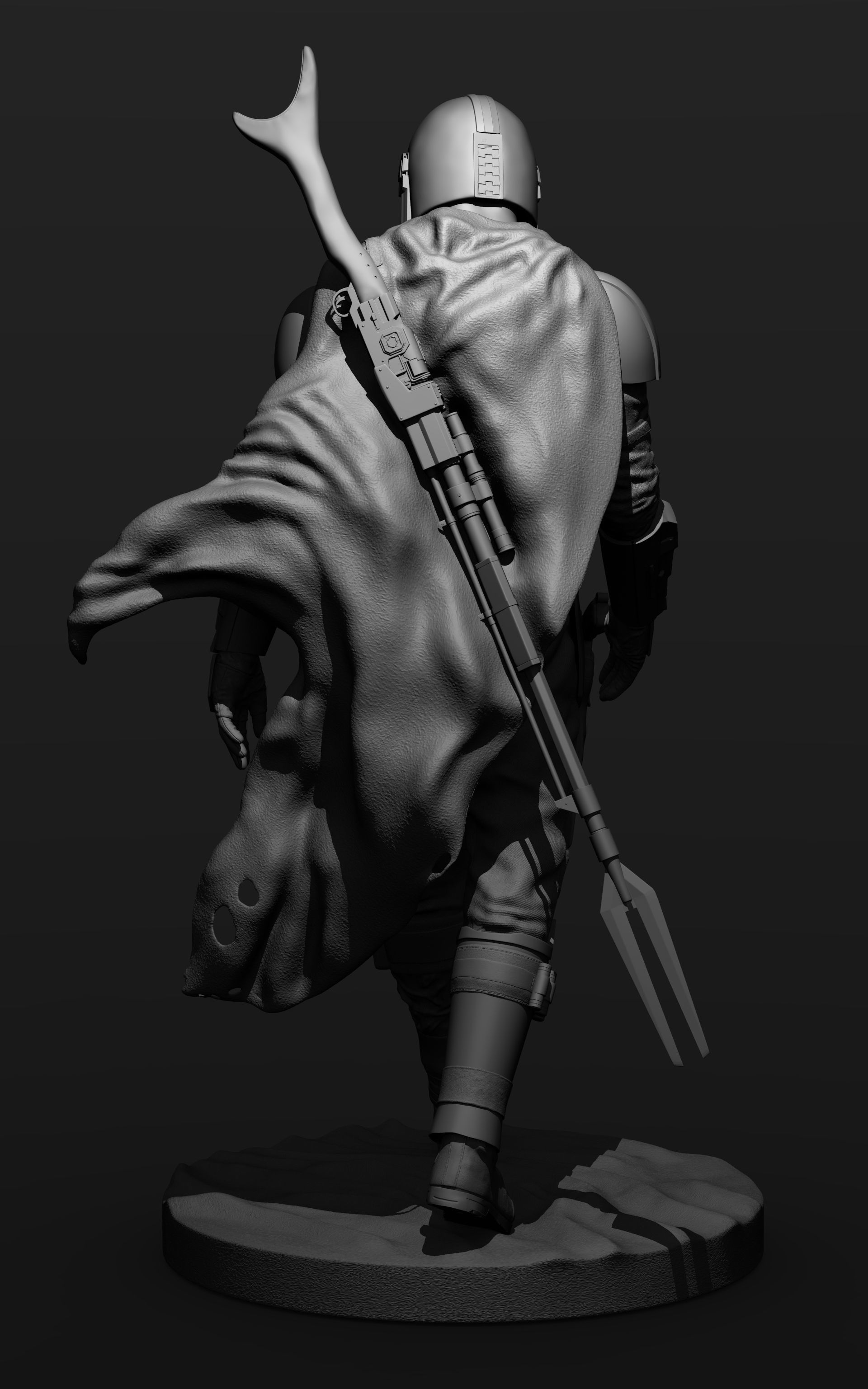 The Mandalorian Figure - 1-6th Scale 3D print model_15