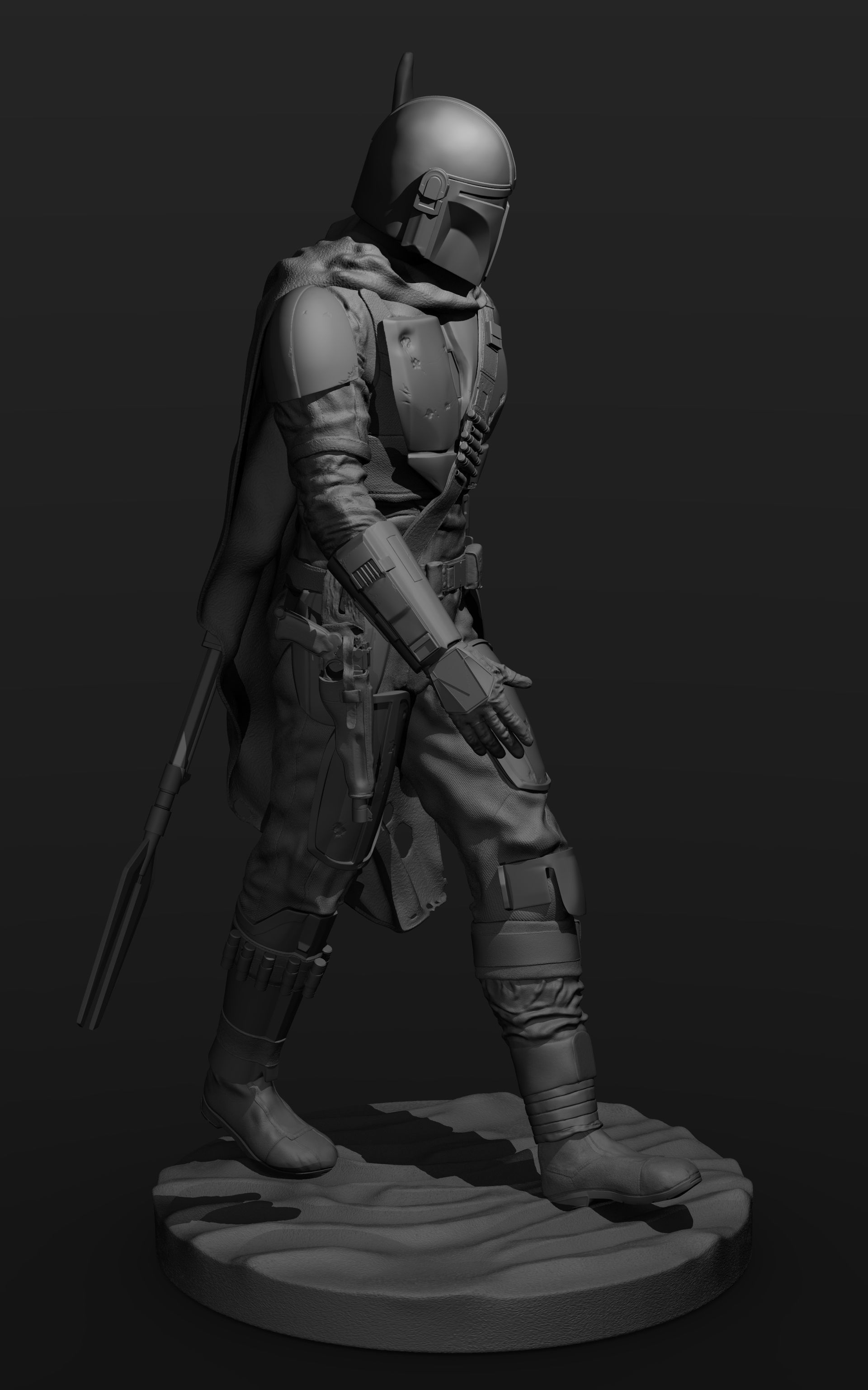The Mandalorian Figure - 1-6th Scale 3D print model_12