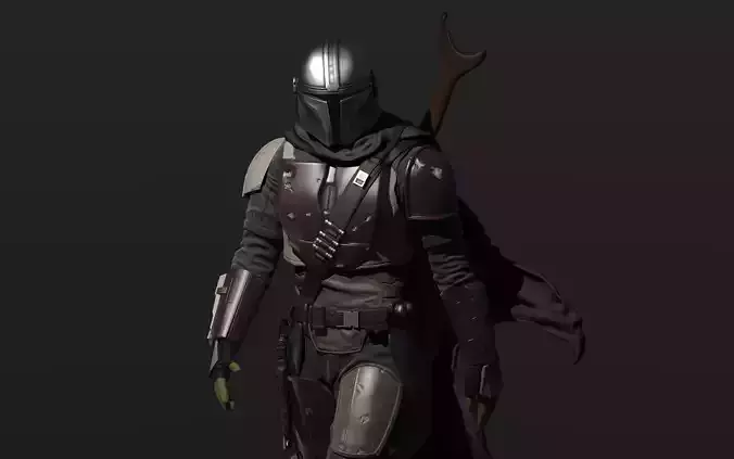 The Mandalorian Figure - 1-6th Scale 3D print model