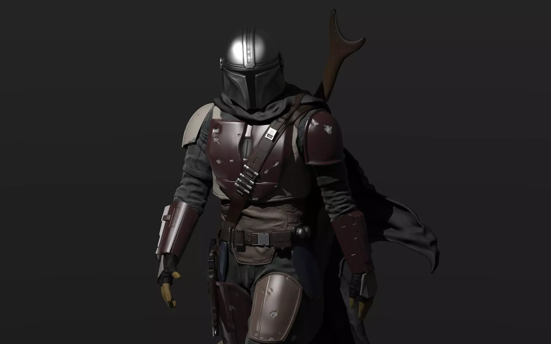 The Mandalorian Figure - 1-6th Scale 3D print model_0