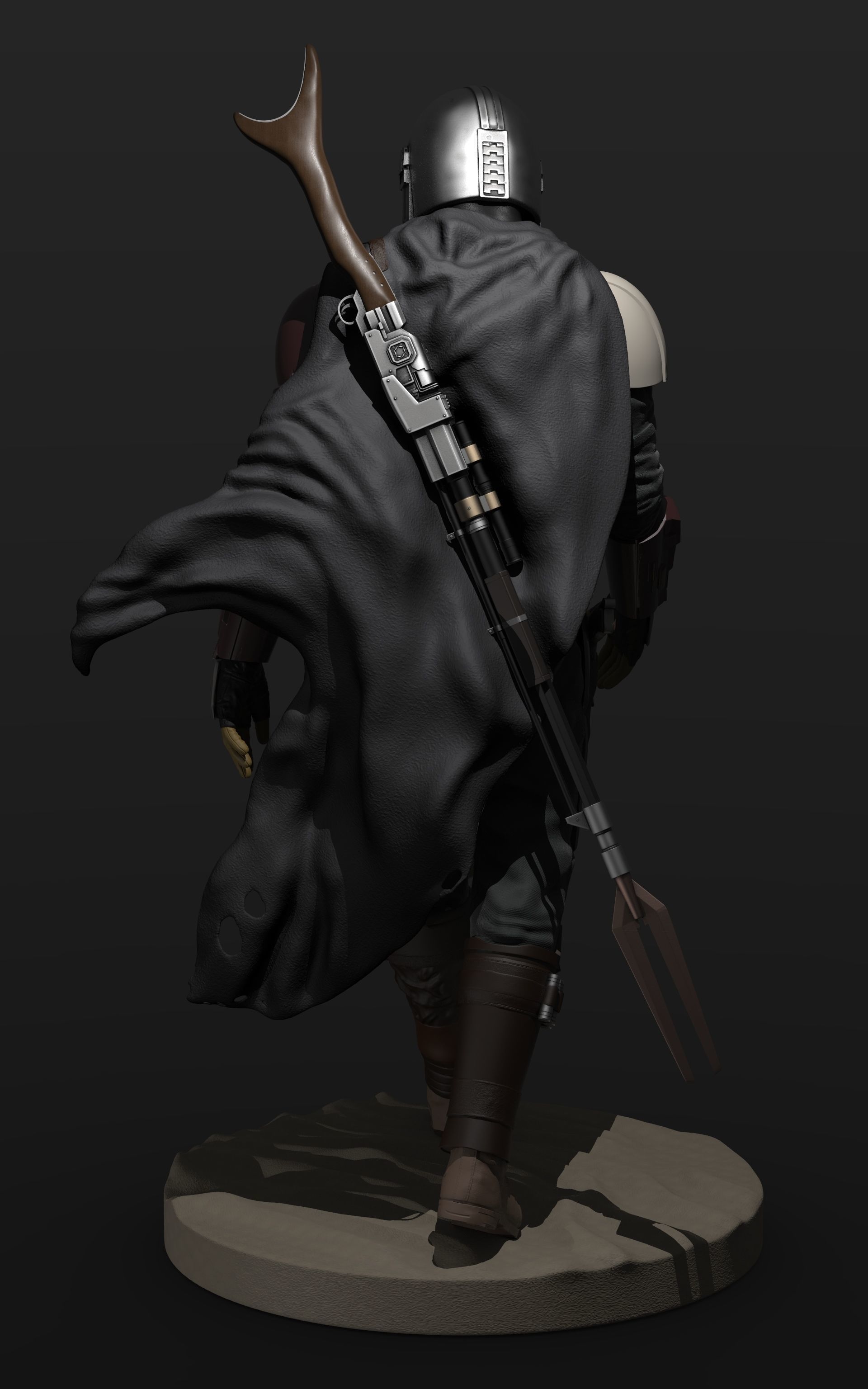 The Mandalorian Figure - 1-6th Scale 3D print model_5