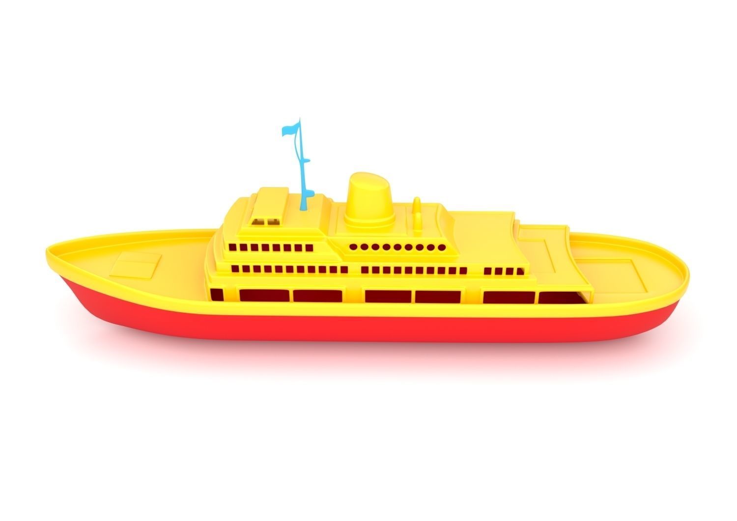 Toy Ship 1 3D model_2