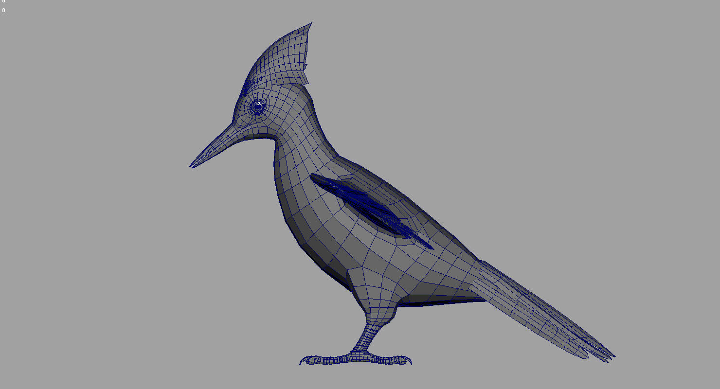 woodpecker bird 3d model 3D model_1