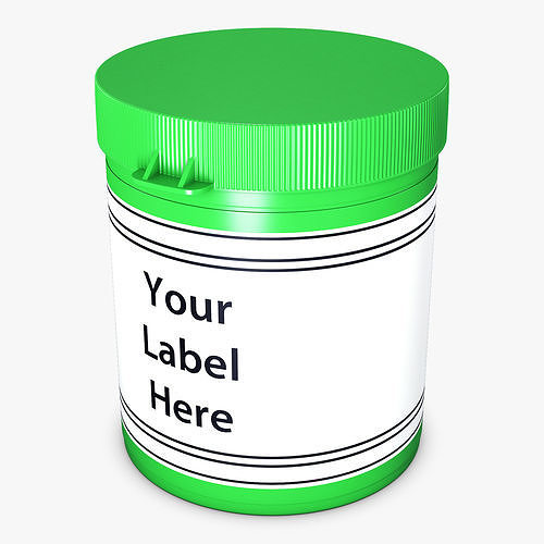 Medicine Pill Bottle v 1 3D model