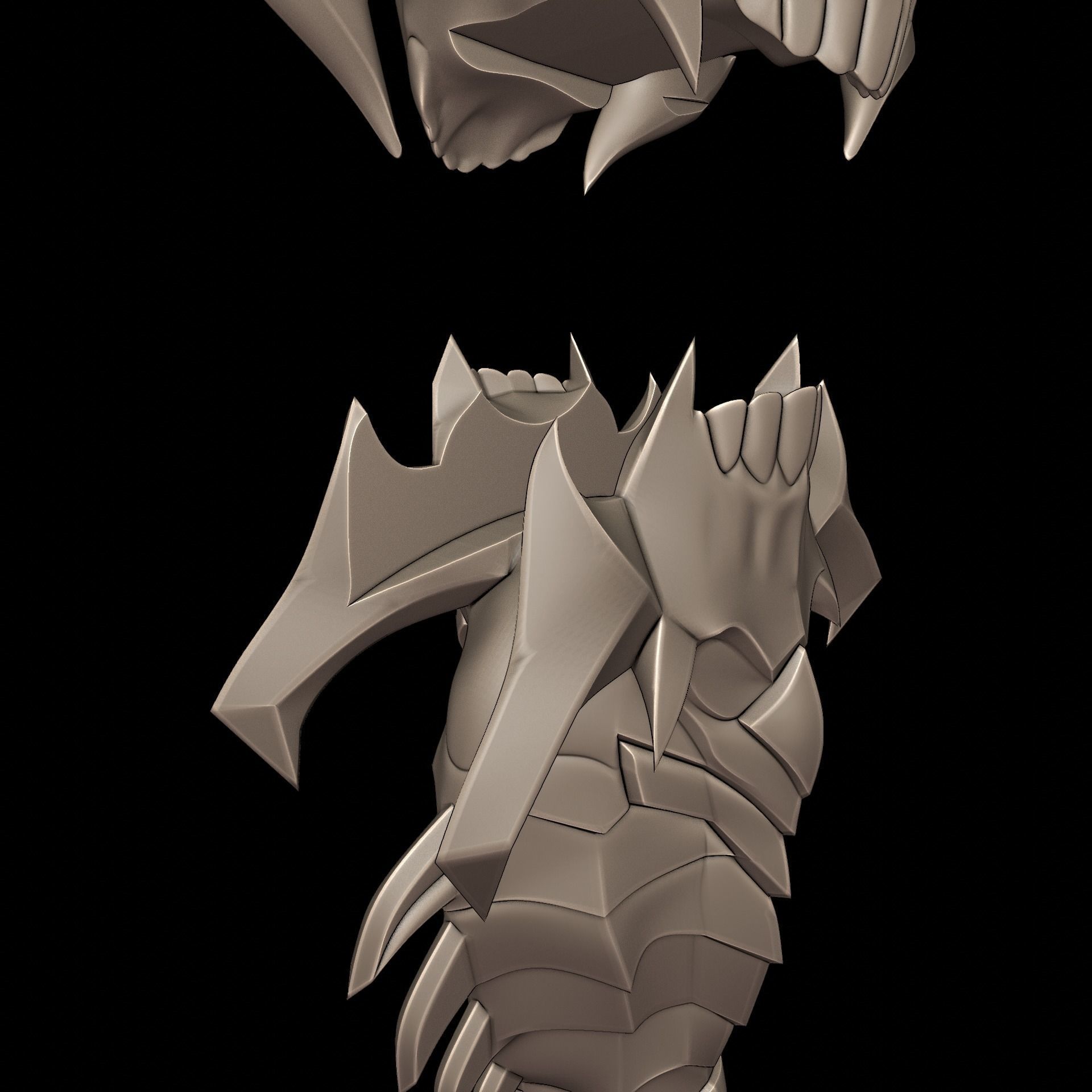 The Marauder Axe Doom Eternal 3D print model_5
