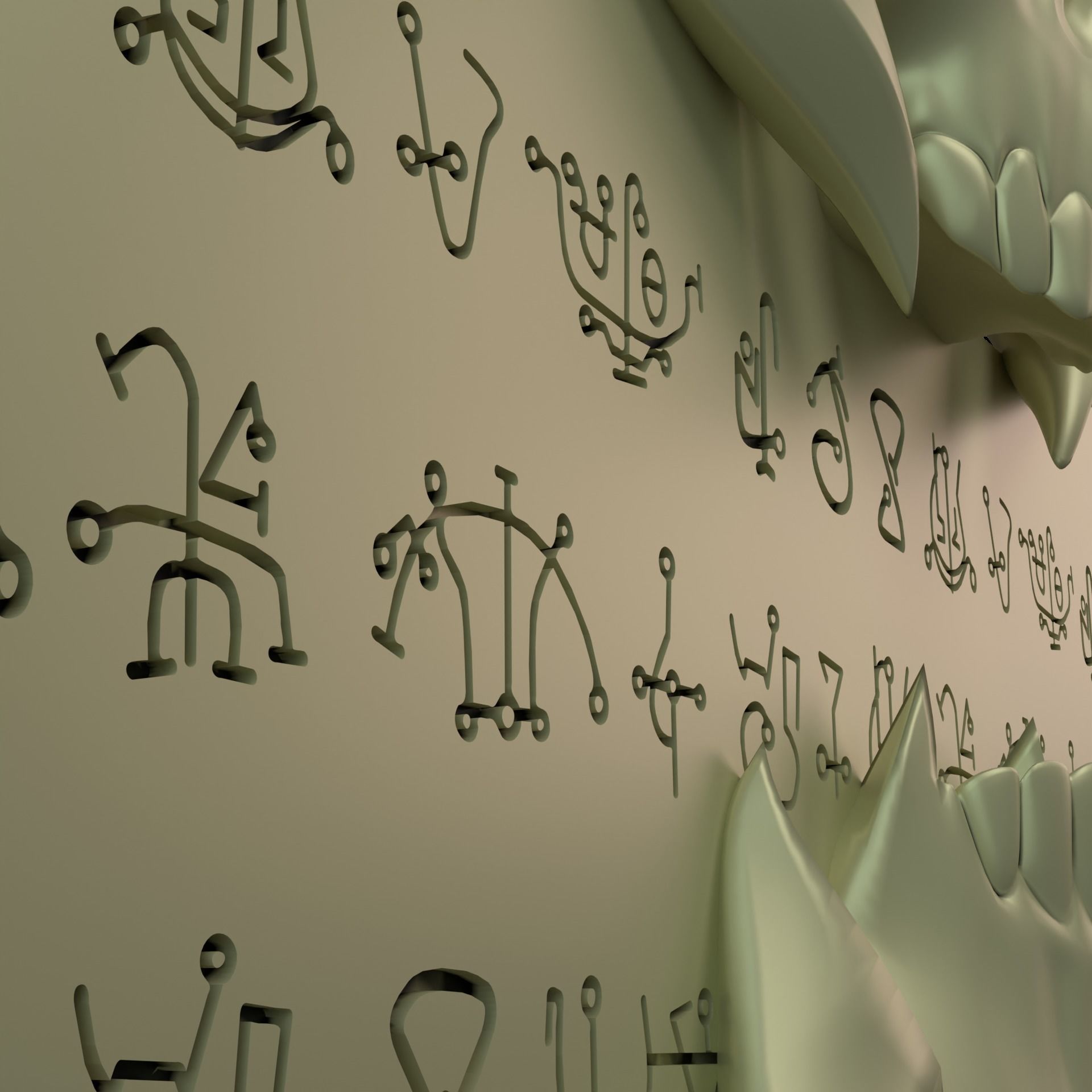 The Marauder Axe Doom Eternal 3D print model_3