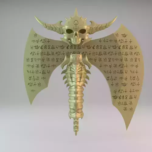The Marauder Axe Doom Eternal 3D print model