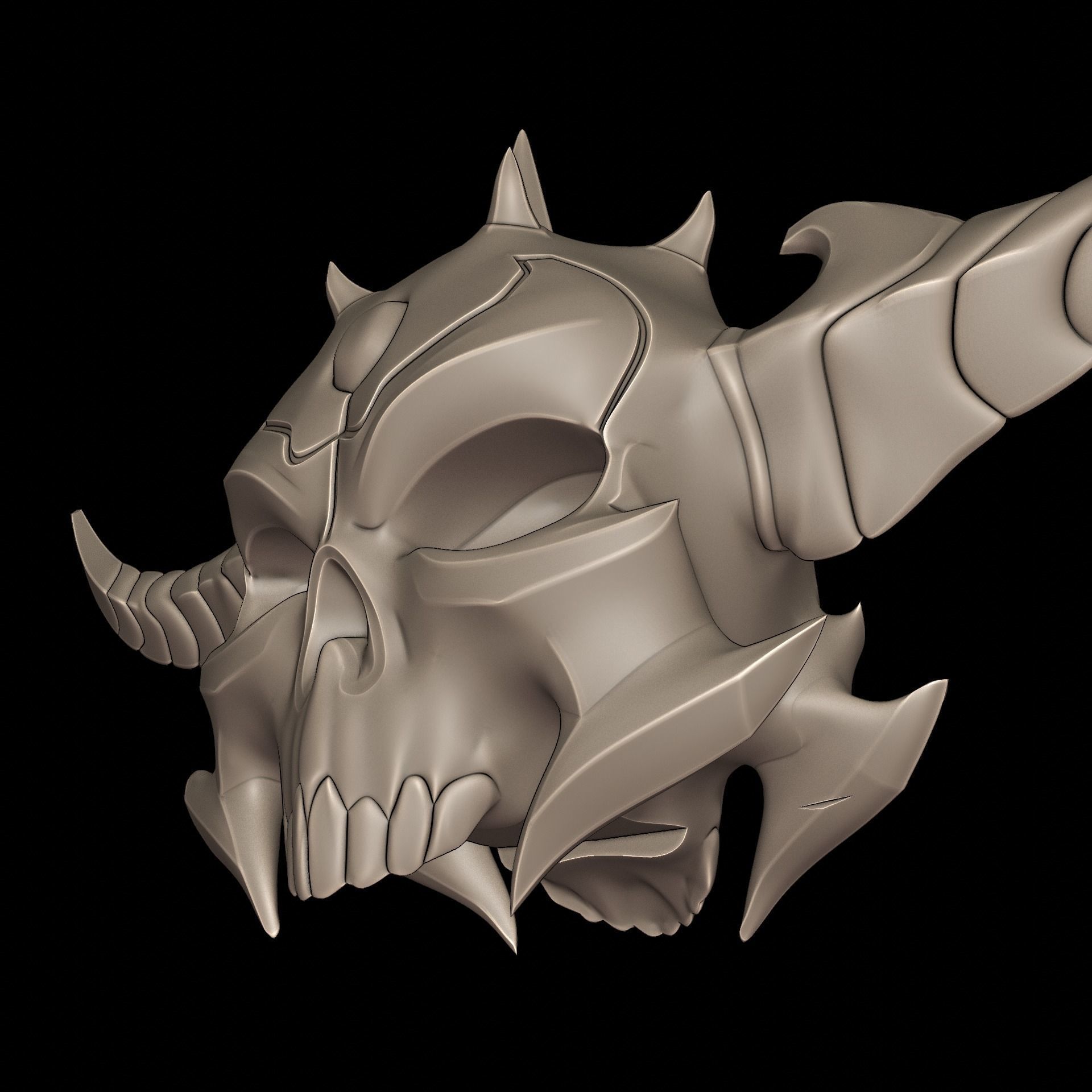 The Marauder Axe Doom Eternal 3D print model_4