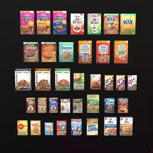 Breakfast pack of 37 products Corn Flakes Cereal Crunch Oatmeal