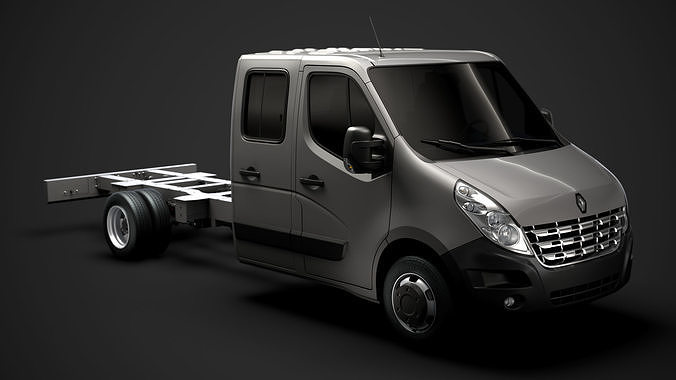 Renault Master CrewCab DW E30 Chassis 2010 3D model