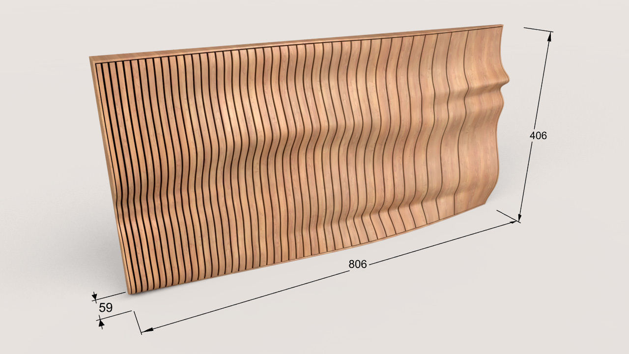 Parametric Wall 02 3D model_5