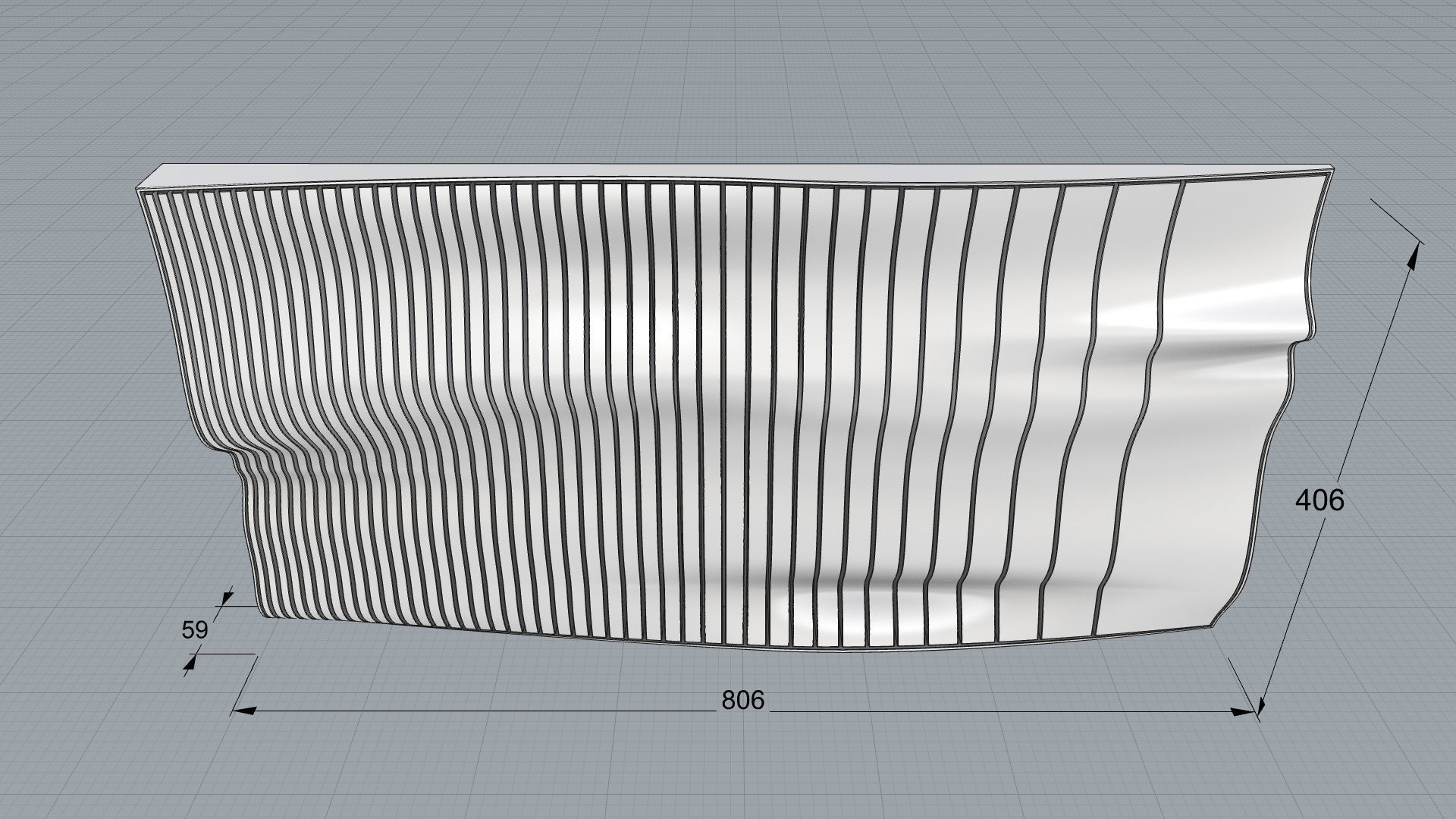 Parametric Wall 02 3D model_6
