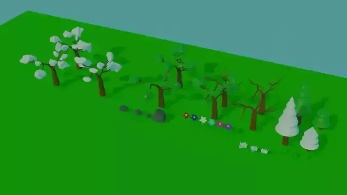 Low Poly Nature Pack V1