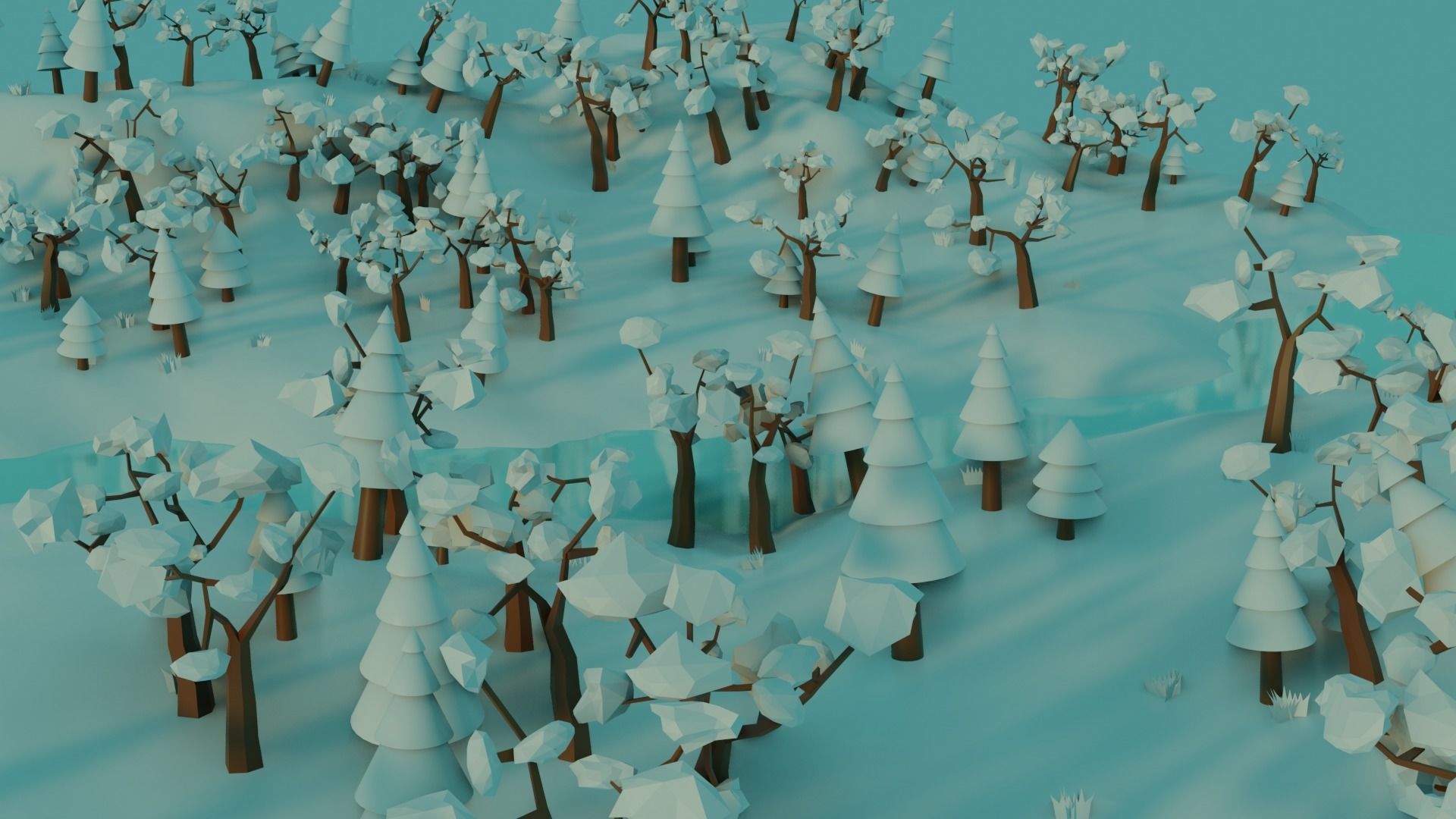 Low Poly Nature Pack V1 Free low-poly 3D model_5