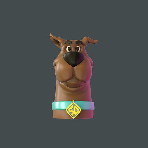 scooby doo head   3D print model