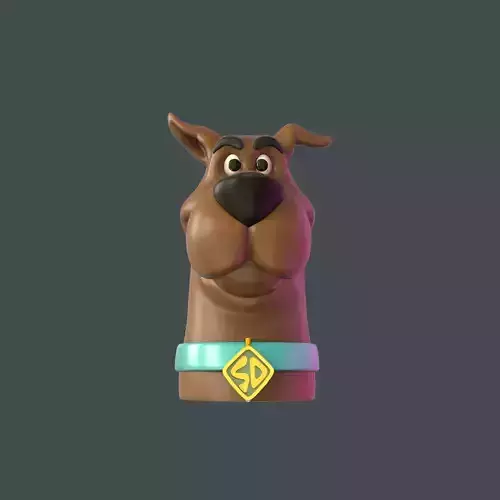 scooby doo head   3D print model
