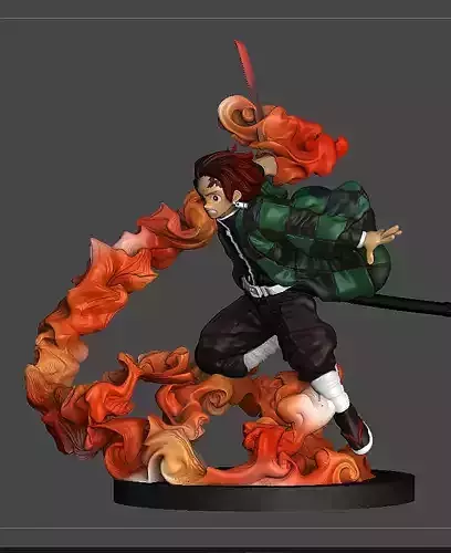 tanjiro demon slayer kimetsu no yaiba 3D print model