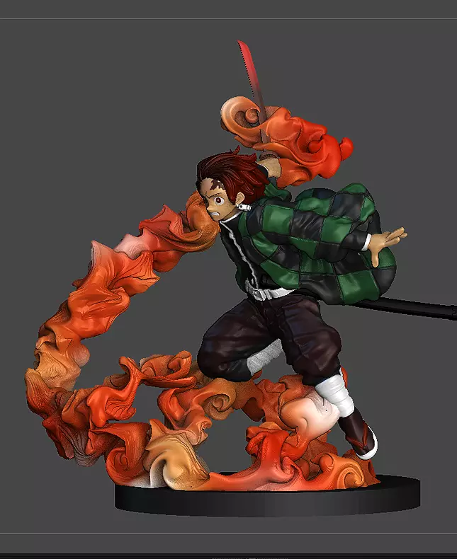 tanjiro demon slayer kimetsu no yaiba 3D print model