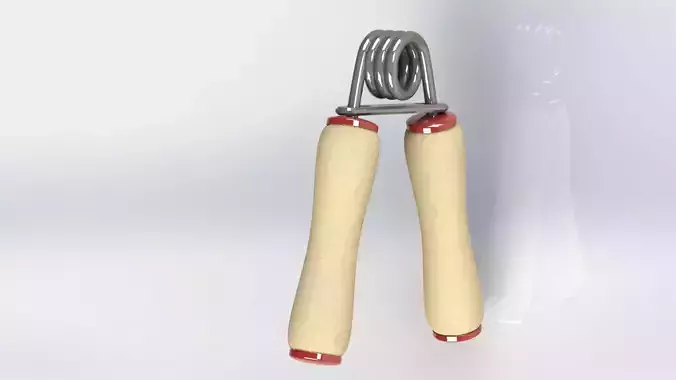 Spring Hand - SolidWorks Free 3D model
