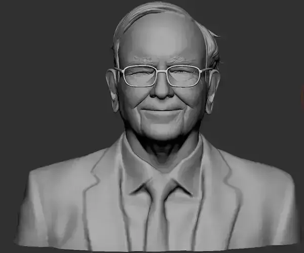 Warren Buffett Bust for 3d Printing