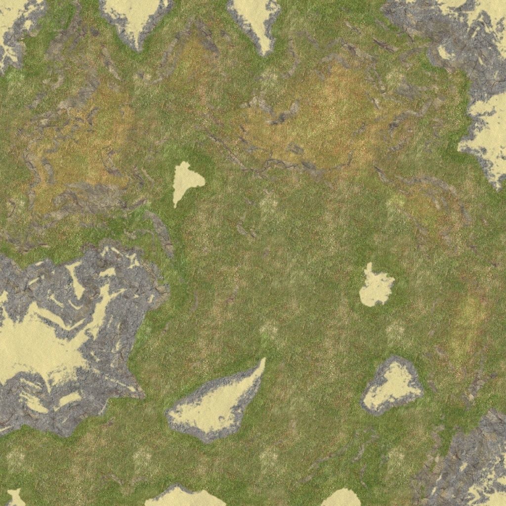 Low-poly terrain mountain with lake in middle Low-poly 3D model_2