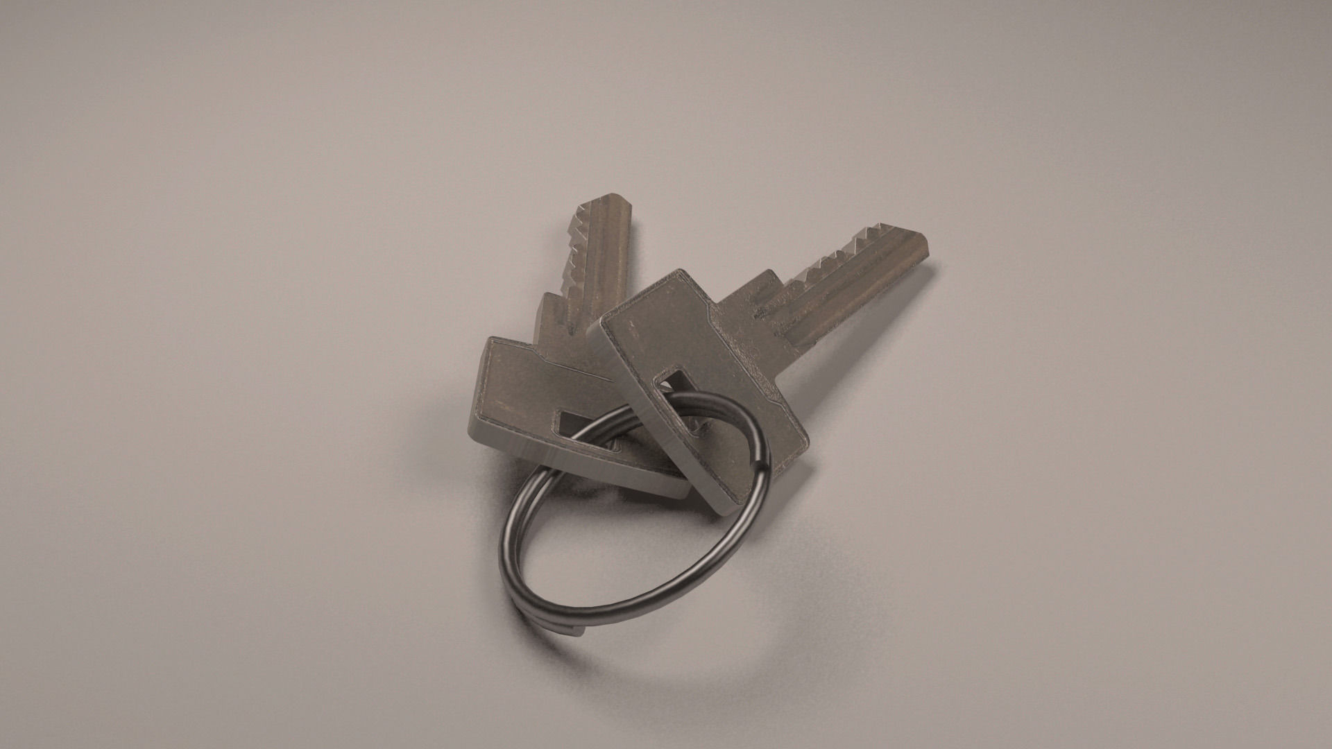 Bunch of Keys 3D model_2