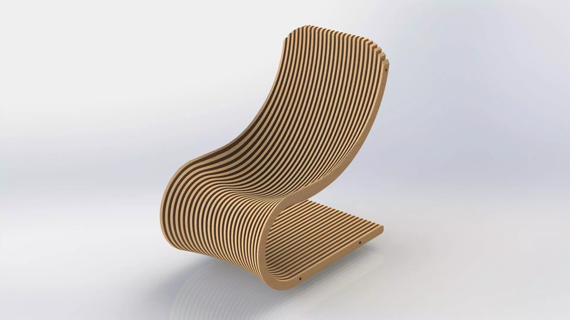 Parametric Chair 3D model_0