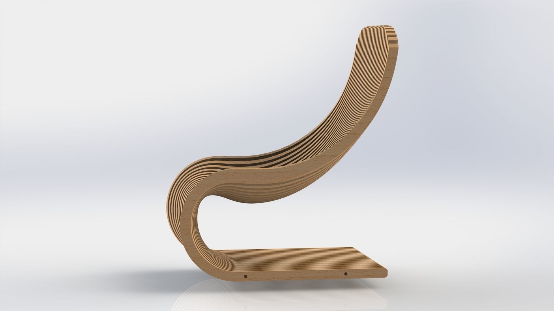 Parametric Chair 3D model_3