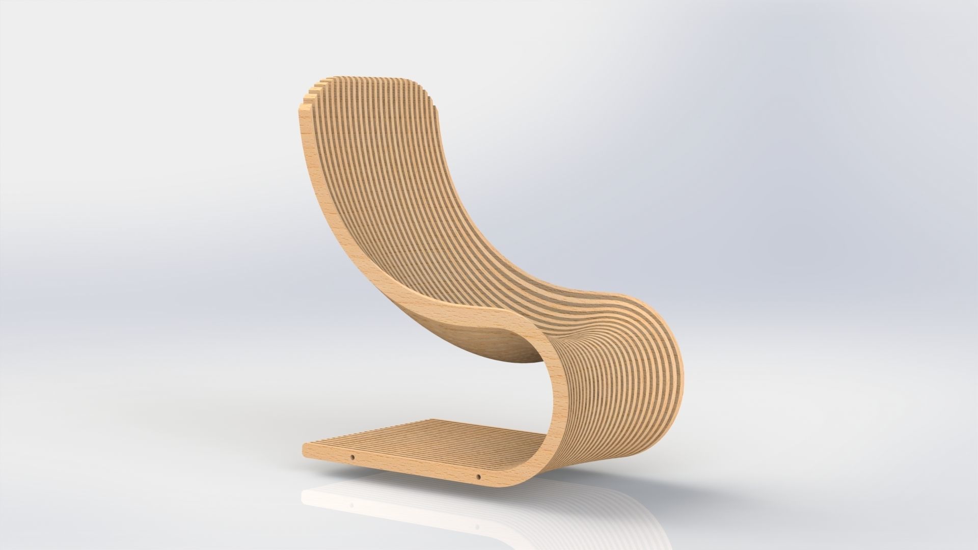 Parametric Chair 3D model_1