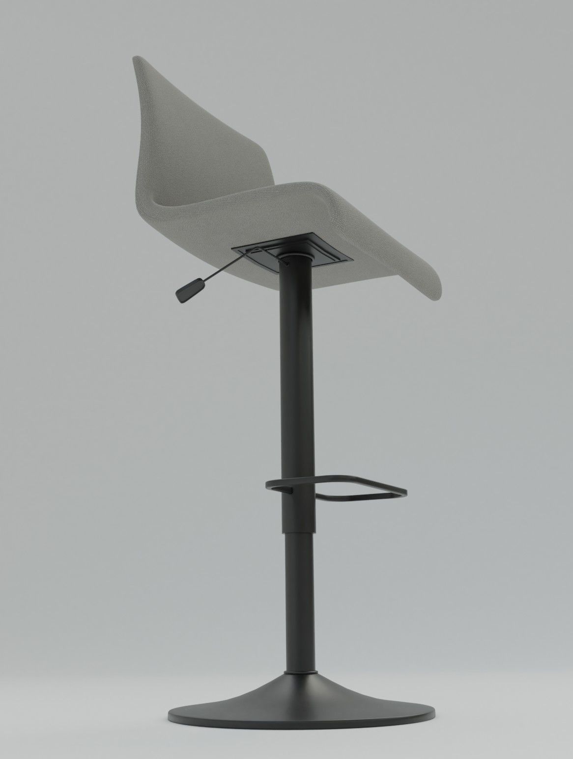 Bar Chair 3D model Low-poly 3D model_3