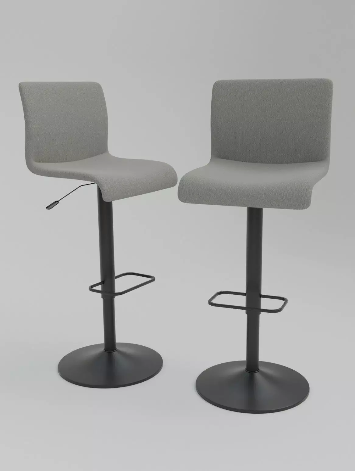 Bar Chair 3D model Low-poly 3D model_0