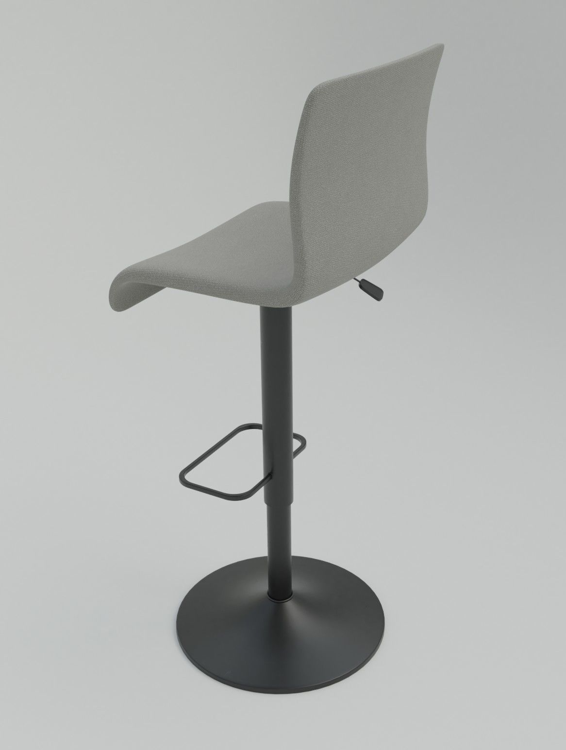 Bar Chair 3D model Low-poly 3D model_5